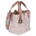 Christian Dior Pink Rose Des Vents Tweed Small Toujours Vertical Tote
