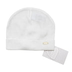 Il Trenino White Soft Cotton Artisanal Beanie