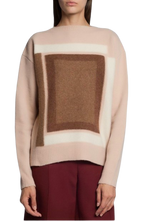 Dior Light pink square intarsia knit cashmere jumper