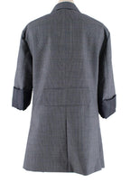 Prada Grey wool Prince of Wales checked blazer