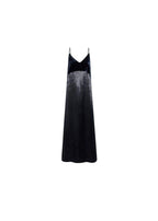 Ryck Velvet-paneled Satin Maxi Slip Dress