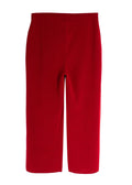 Marina Rinaldi Red Wide Leg Wool Blend Trousers