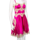 Pink Silk And Lace Dress