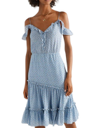 Altuzarra Friday Cold-shoulder Floral-print Silk-georgette Dress