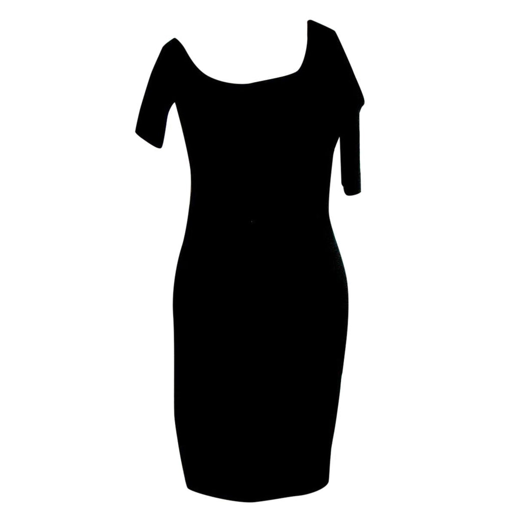 Helmut Lang shoulder bodycon dress