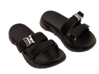 Givenchy Black Leather Marshmallow Sandals