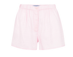 Pink Jacquard Logo Crêpe-de-Chine Shorts