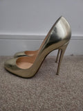 Christian Louboutin Gold Fifi Pumps