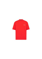Red cotton jersey Classic embroidered logo T-shirt