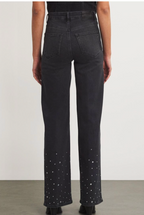 Paige  Sasha Crystal-Embellished Wide-Leg Jeans