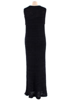 The Row Navy Knitted Tank Maxi Dress