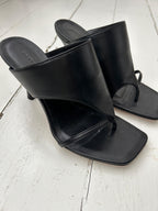 Christopher Esber Black Leather Binx Mules