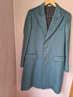 Jade Green Cashmere Long Line Coat