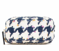 Chanel Navy and White 2020 Tweed 19 Round Clutch With Chain