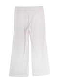 Theory White Linen Blend Cropped Trouser