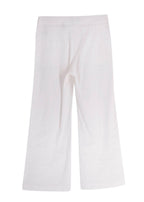 Theory White Linen Blend Cropped Trouser
