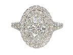 Verde 2ct IGI Certified Lab-grown Oval Cut Diamond Ring