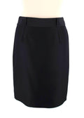 Gucci Black Silk Blend Midi Skirt