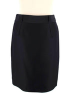 Gucci Black Silk Blend Midi Skirt