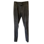 Givenchy Black Leather Biker Pants