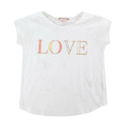 Bonpoint White Cotton Love Print T-shirt