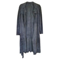 Joseph Blue Suede Duster Coat