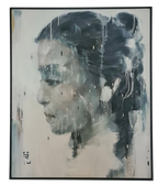 Phuong Quoc Tri Oil On Canvas, Portrait Of Lady 90 x100cms