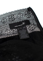 Isabel Marant Silver Crochet Tiered Mini Skirt