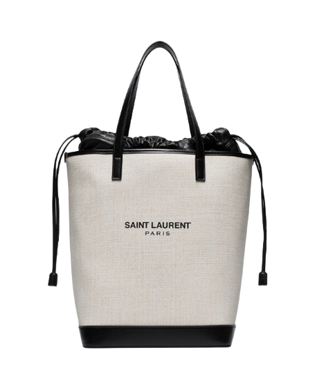 Saint Laurent Teddy Canvas Shopper Tote