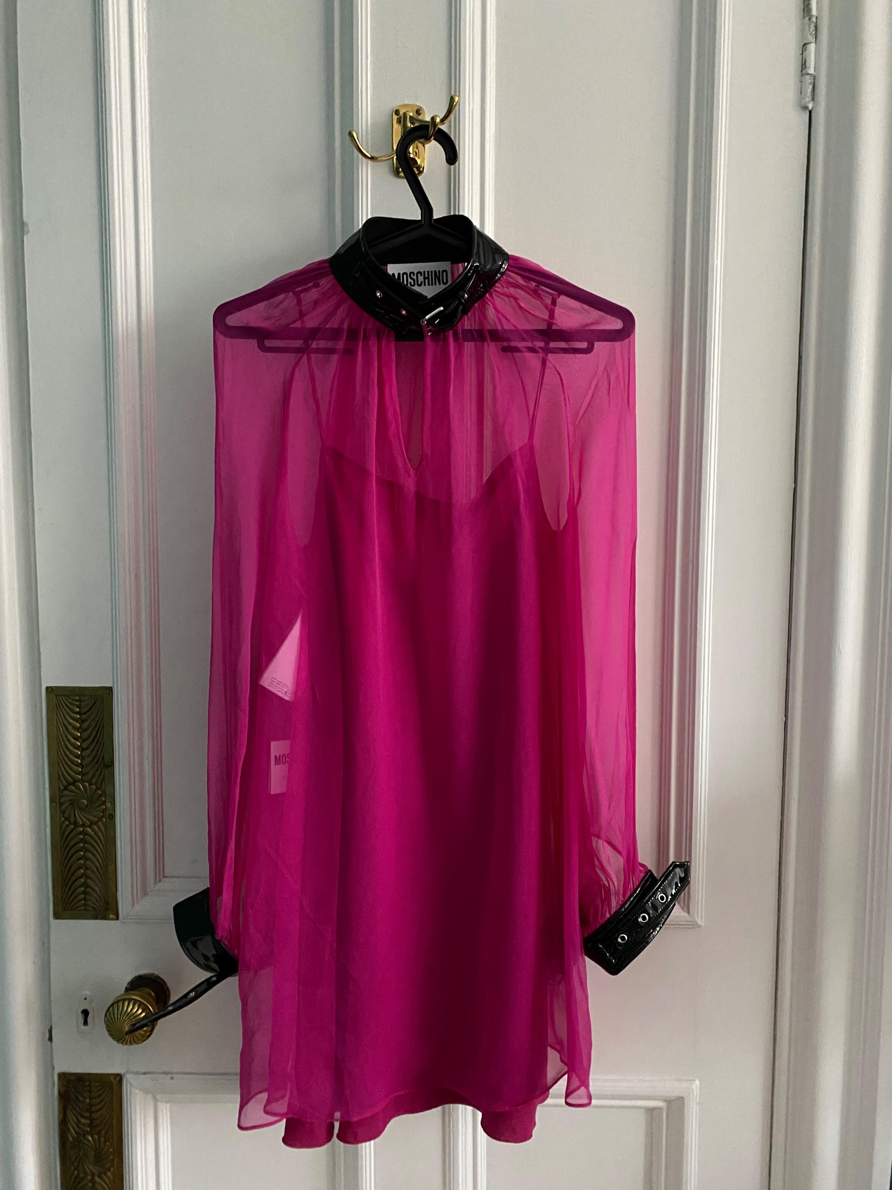 Moschino Pink Bondage Dress