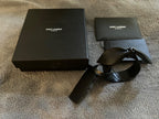 Saint Laurent Black Leather Bow Bracelet