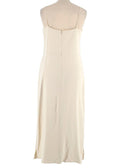 Cream Chiffon Sleeveless Dress