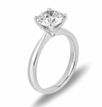 Round Brilliant Cut Diamond Platinum Set Ring - Size 53