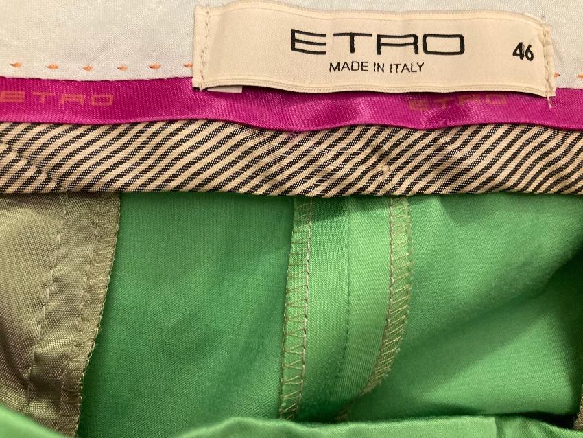 Etro Green Tailored Pants