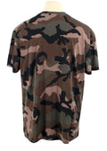 Valentino Camo T-Shirt with Pink Logo