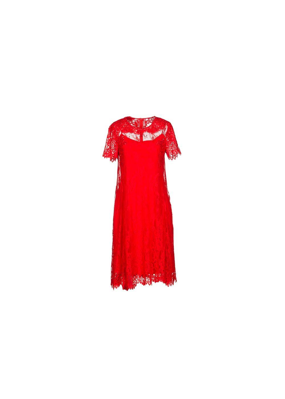 red lace dress