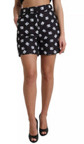 Logo High Waist Bermuda Shorts