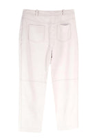 Stella McCartney Cream Vegan Leather Trousers