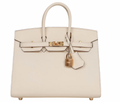 Hermès Epsom Sellier Nata Birkin 25 With Gold Hardware