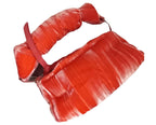 Dries Van Noten Orange Velvet Knot Bag