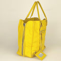 Yellow leather Papier tote bag