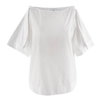 Goop Kalei Tie Shoulder Top in White