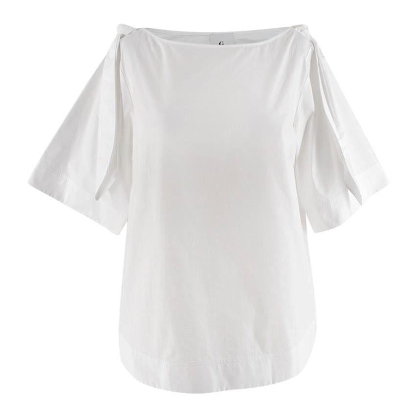 Goop Kalei Tie Shoulder Top in White