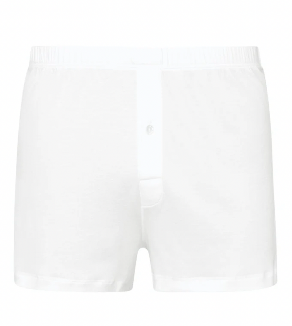 Hanro White Sea Island Boxer Shorts
