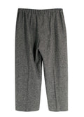 S Max Mara Grey Wide Leg Wool Trousers