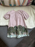 Gucci Red Striped Dress with Tree Print