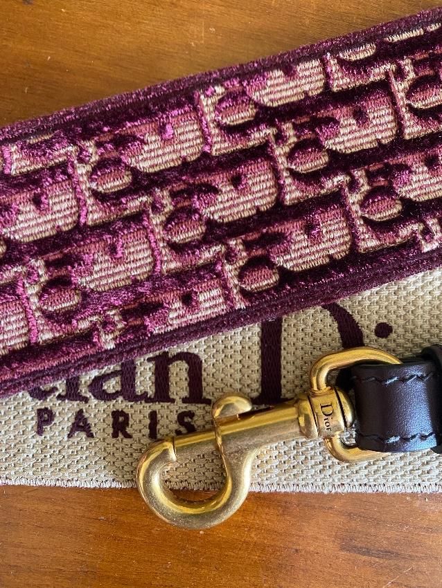 Dior Red Oblique Shoulder Strap