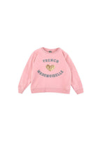 Pink Cotton Embellished Sweatshirt