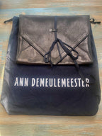 Ann Demeulemeester Black Leather Envelope Clutch Bag