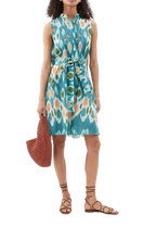 Erdem Ikat Print Linen Dress
